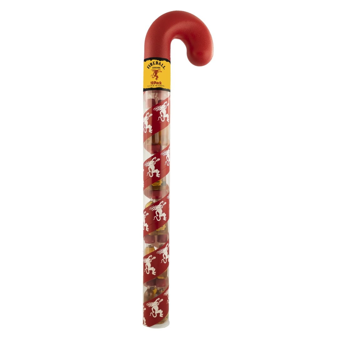 Fireball Candy Cane Cinnamon Malt Beverage 10 Pack 50ml 33 Proof