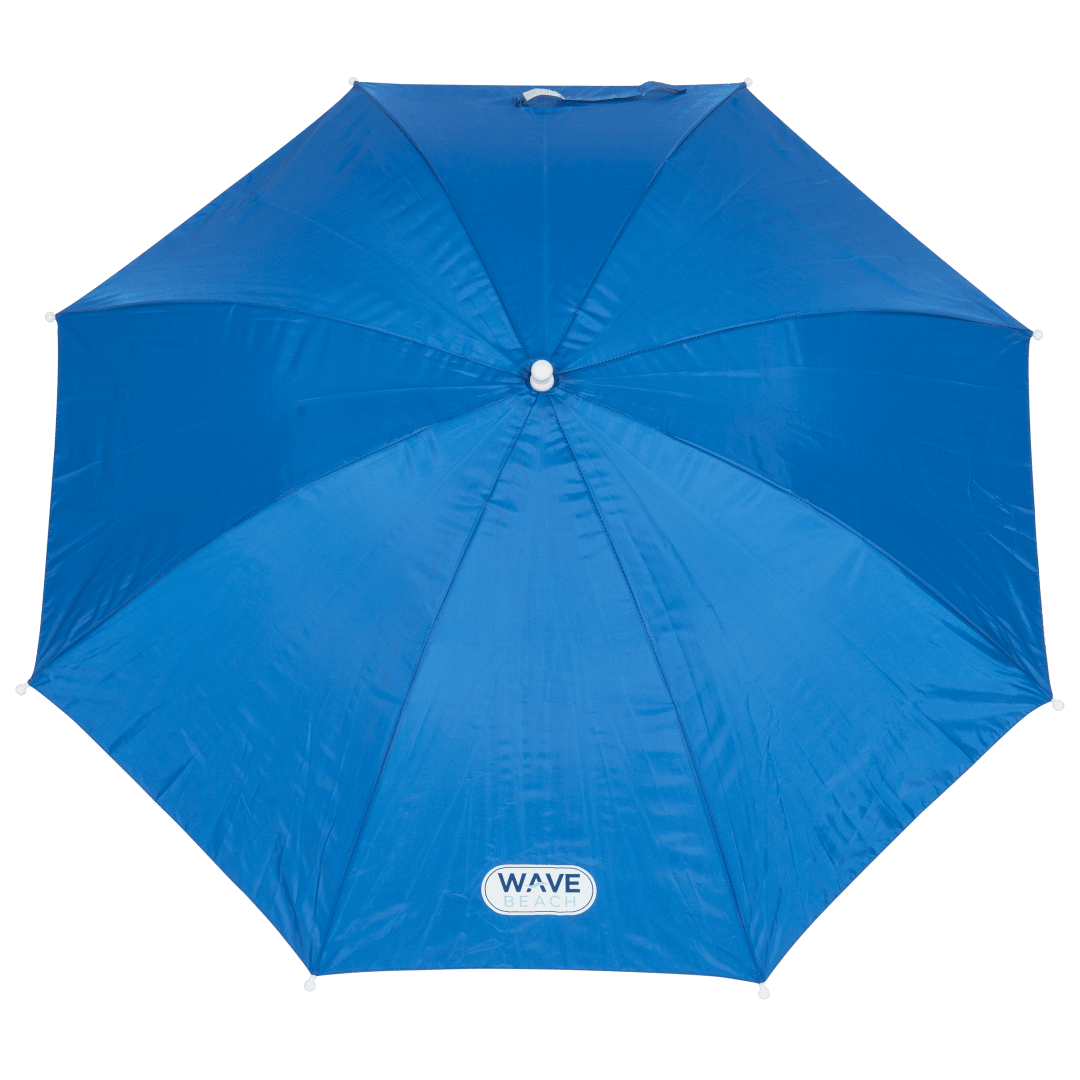 4 x 4 x 3 ft Blue Adjustable Clamp-On Beach Umbrella