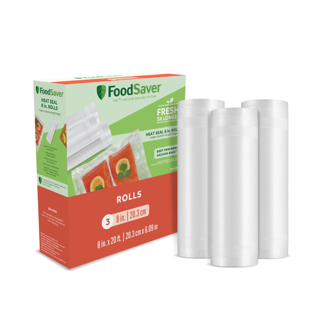FoodSaver® 8" x 20' Vacuum-Seal Roll, 3 Pack
