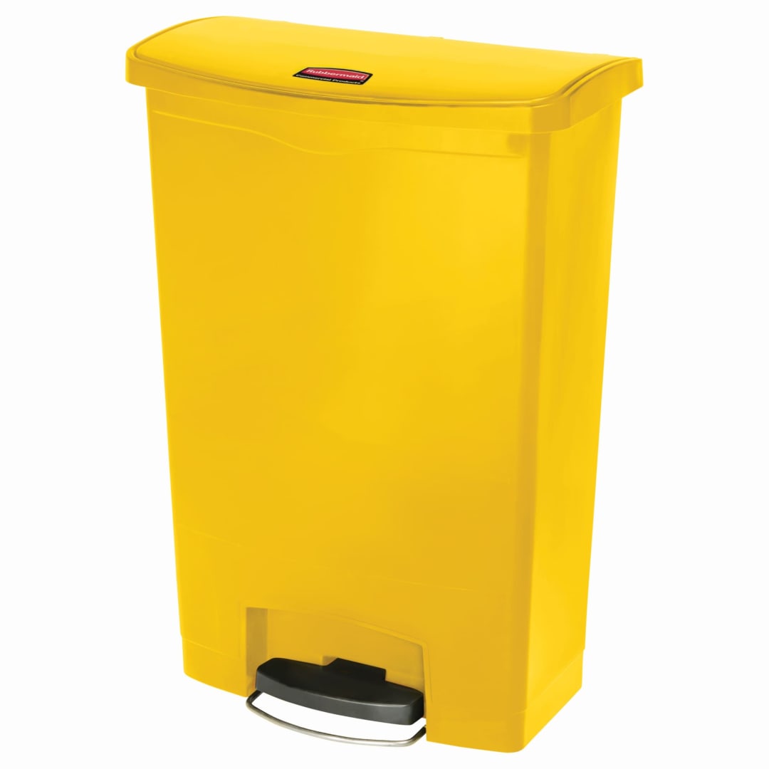 Slim Jim® 24 Gal Step On Resin Front Step Yellow