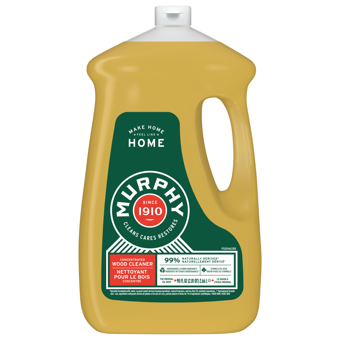 Murphy Oil Soap Concentrated Formula, Wood Cleaner, No-Rinse Floor Cleaner, Citronella Oil Scent, 90 fl oz Bottle