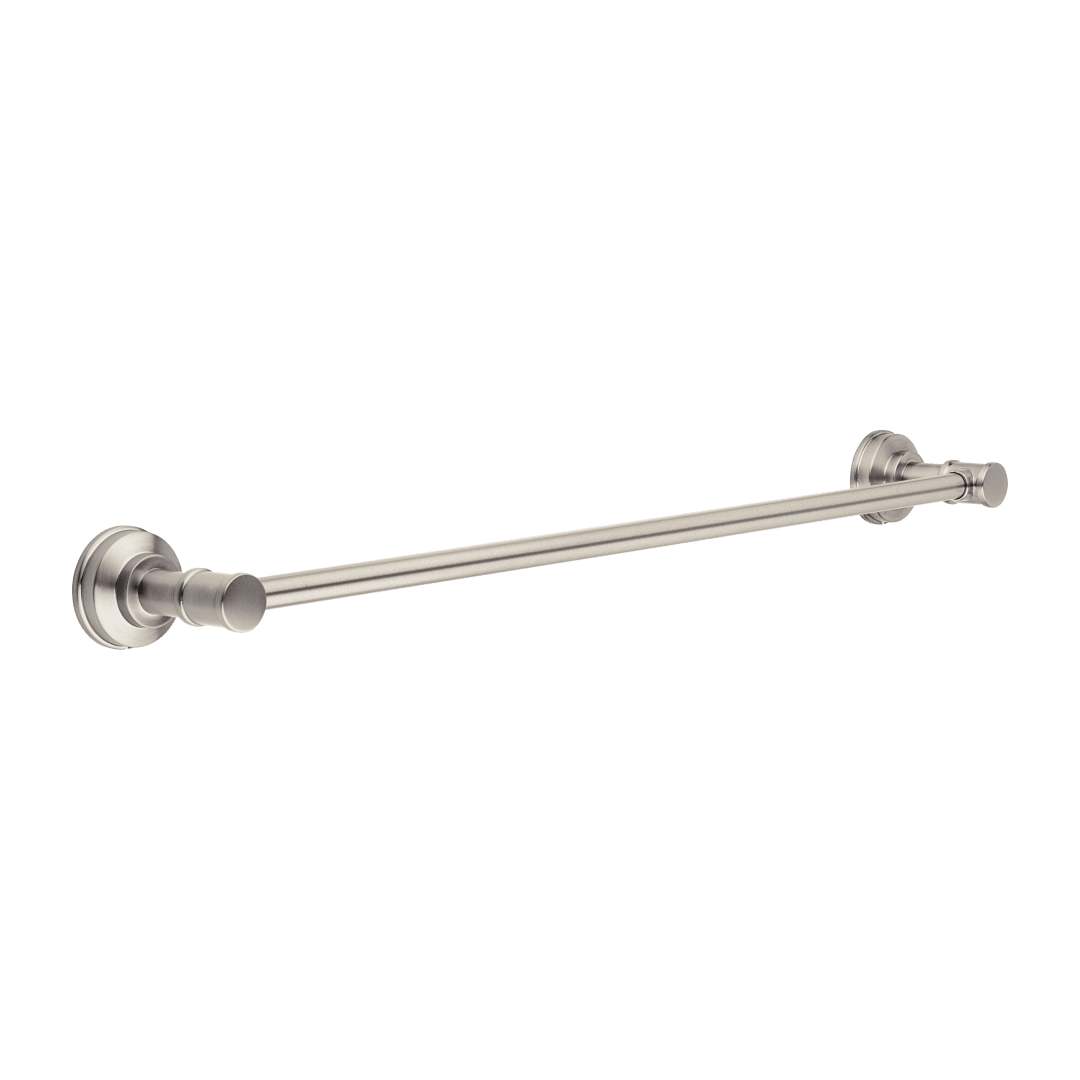 Breckenridge 24" Towel Bar with Invisihook in Brushed Nickel