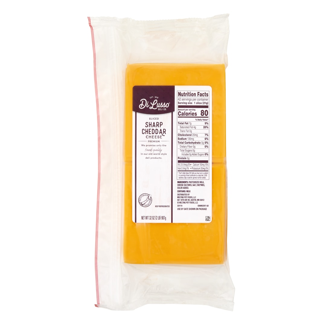 DI LUSSO Sharp Cheddar Cheese Sliced