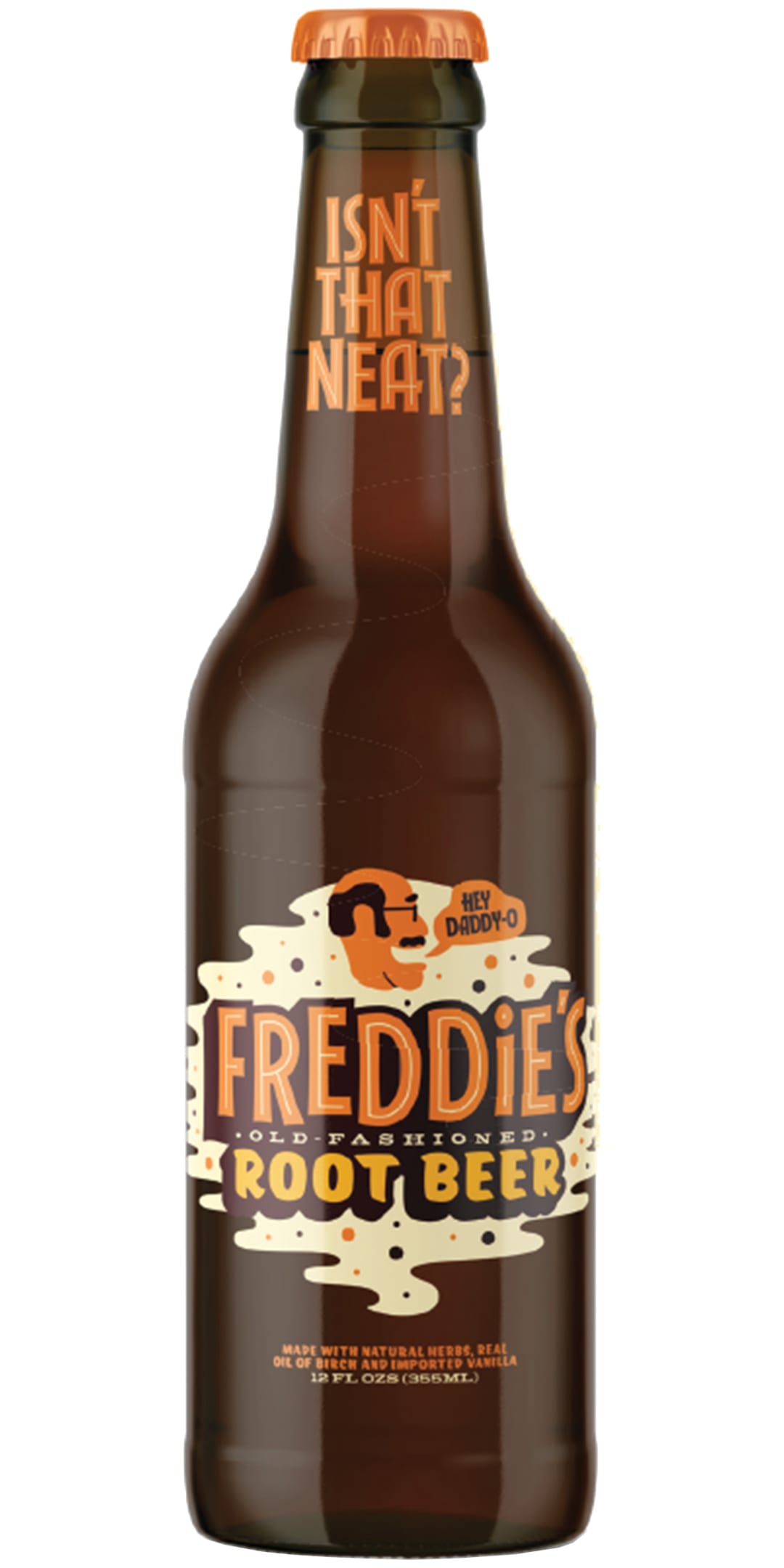 Freddie's Old Fashioned Root Beer 6 Pack 12Fl oz Bottles