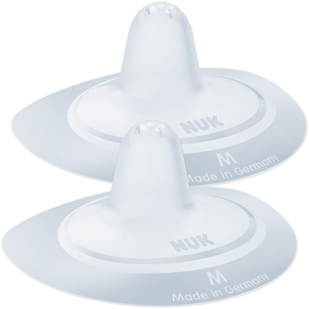 NUK® Silicone Nipple Shields with Storage Box | Medium (20mm Nipple Width) | 2 Count