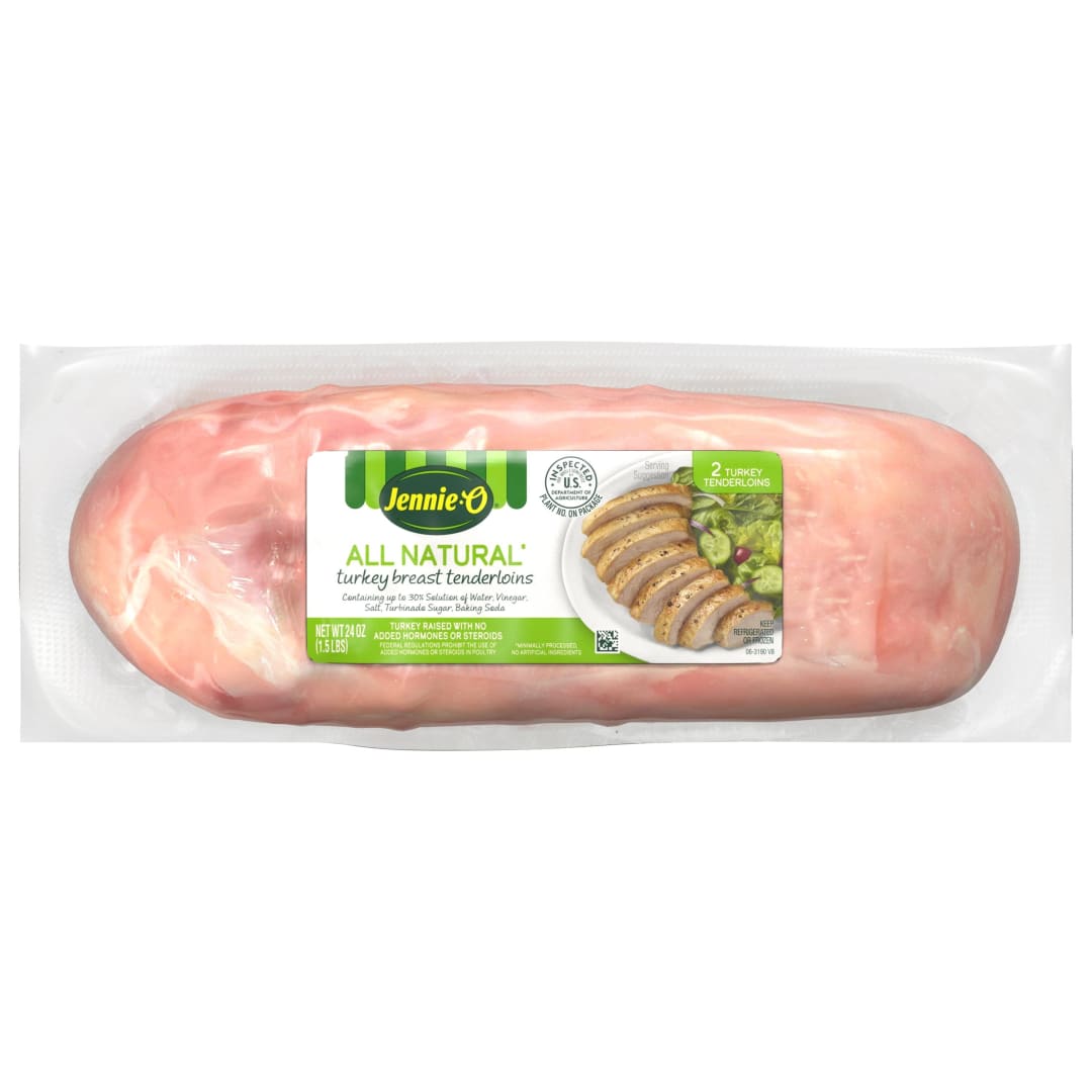 JENNIE-O All-Natural Turkey Breast Tenderloins - 24 oz - 4pc/cs - FZN