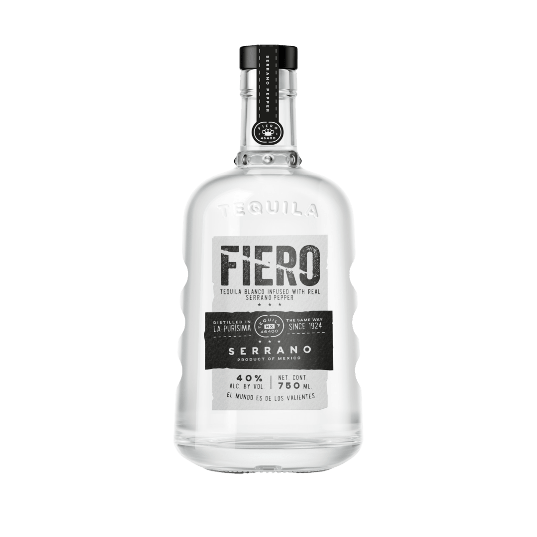 Fiero Tequila Blanco Infused with Serrano Pepper 750 ML