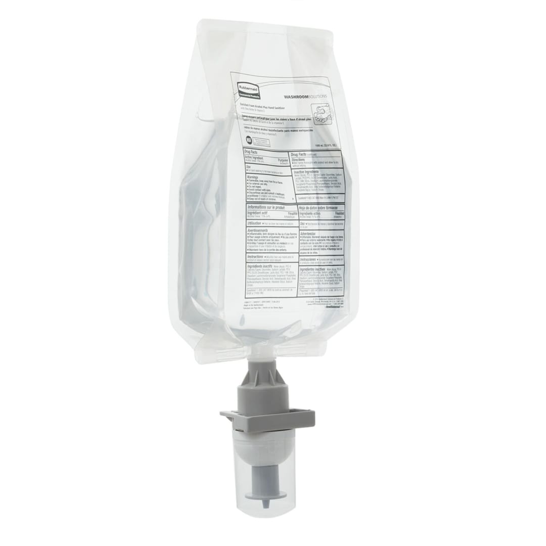 Rubbermaid Commercial Products Manual Foam Alcohol Hand Sanitizer Refill, 1000 mL