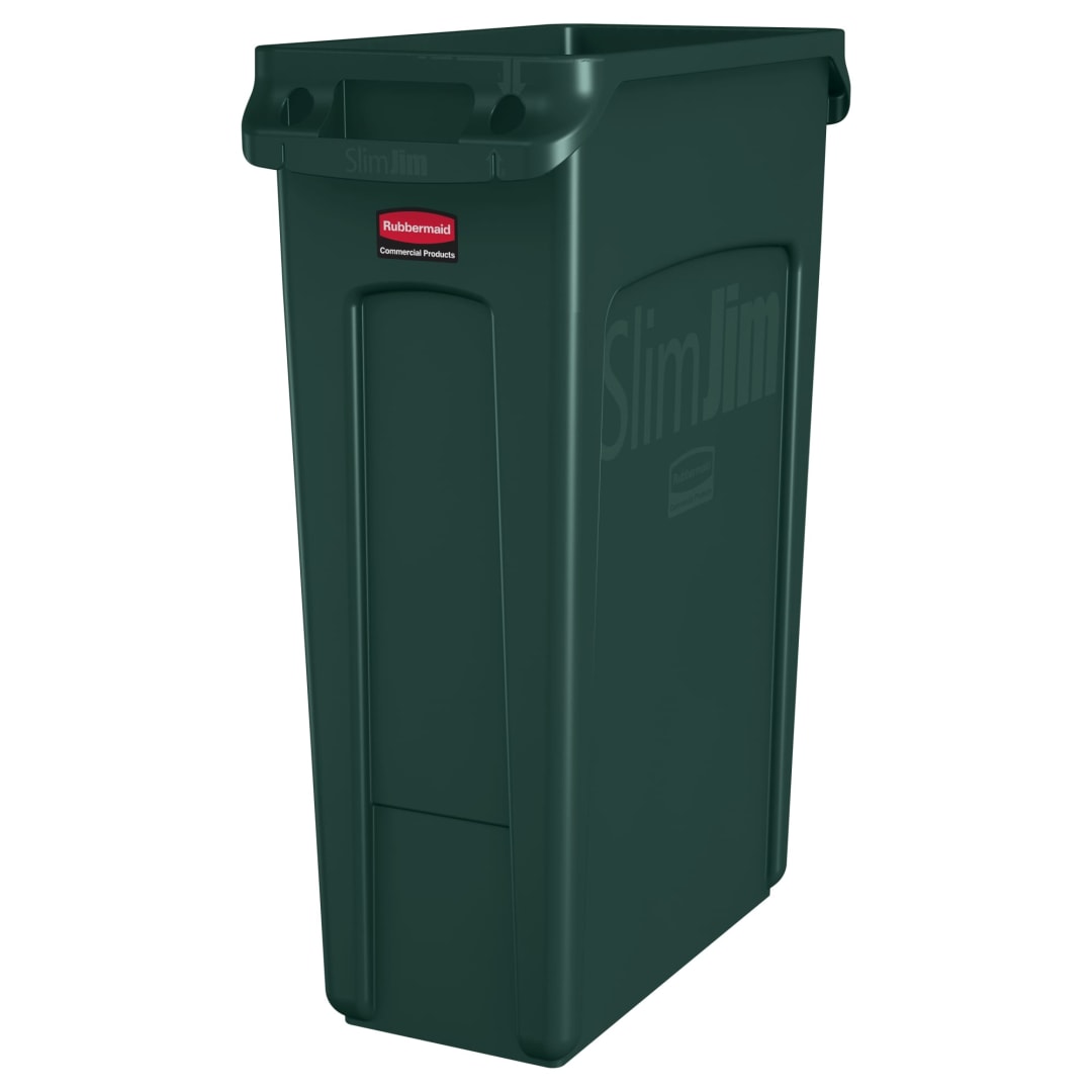 Vented Slim Jim® 23 Gal Green