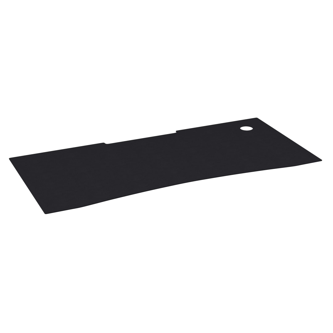 Mallot Black Mega Size Extended Gaming Mouse Pad with Anti-Slip Rubber Base &amp; Micro Weave Top, Large Home Office Desk Mat, 45.75"W x 23.75"D x .125"H