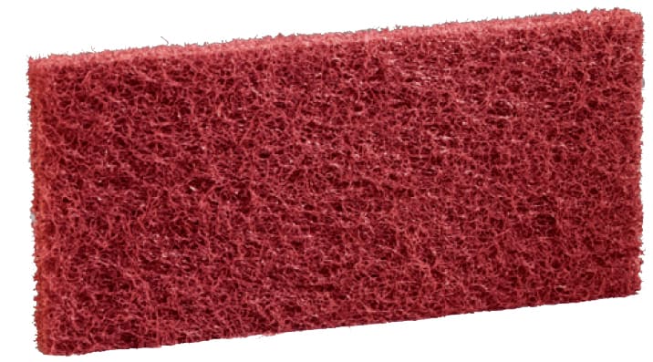 3M™ Scotch-Brite™ Ersatzpad 8343, Rot, 117 mm x 254 mm, 3 x 10 Stück / Karton