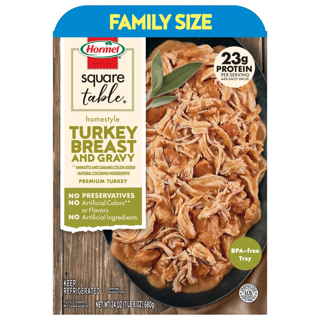 Square Table - Homestyle Turkey and Gravy - Family Size