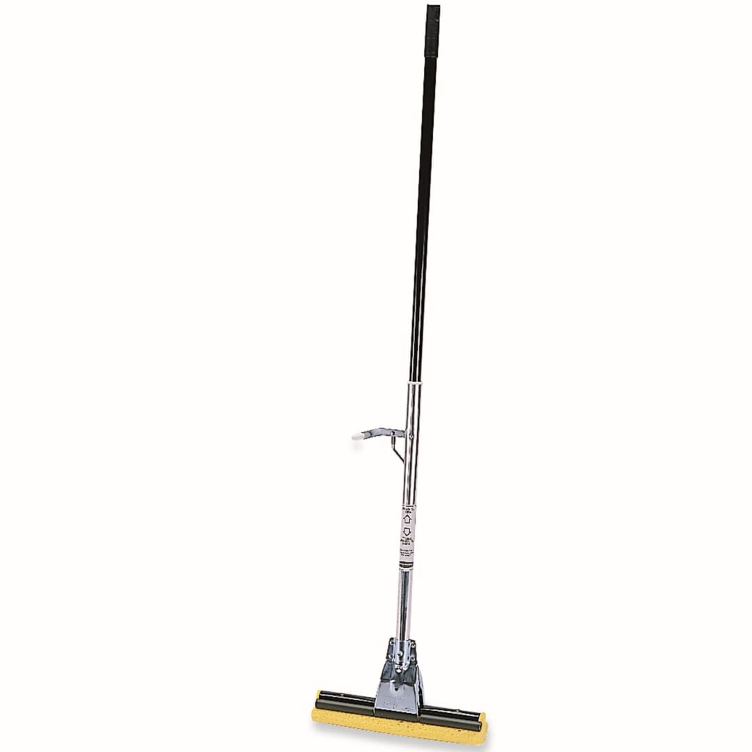 Rubbermaid Commercial Products 12" Cellulose Sponge Mop with Steel Handle, Yellow