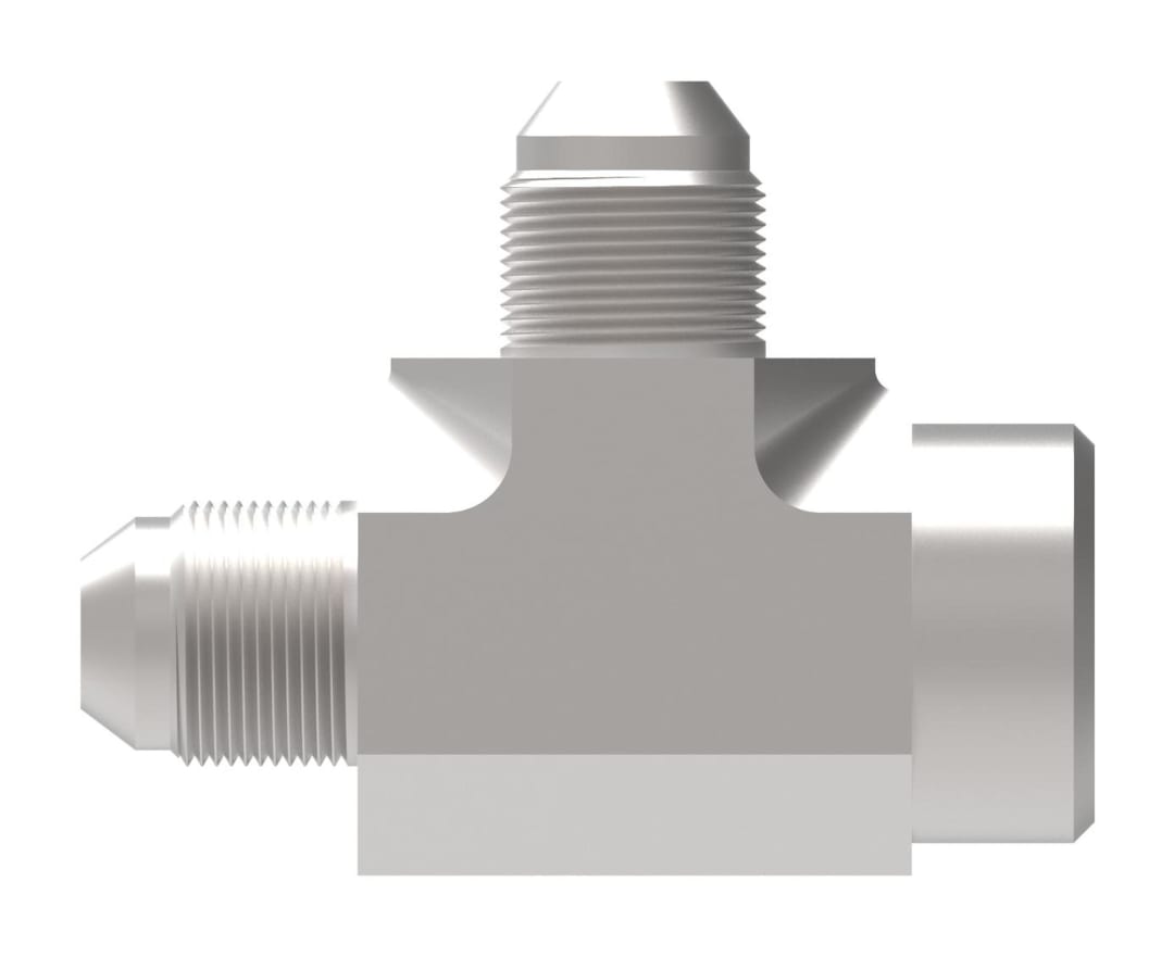 Aeroquip 1/8 FNPT Run X 1/4 Male JIC Tee