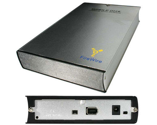 Portable 3.5" IEEE-1394a FireWire 400 IDE Drive Case