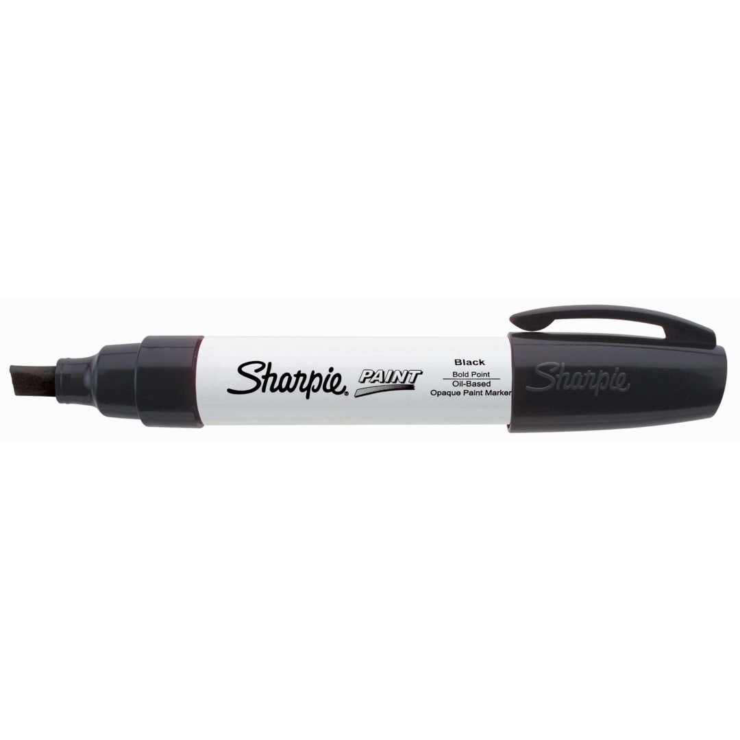 Sharpie® Oil-Based Paint Marker, Bold Point, Black, 1 Count