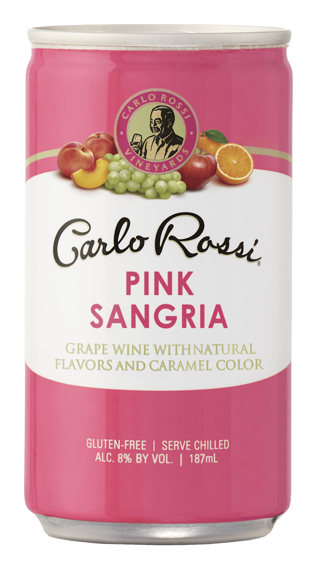 Carlo Rossi Pink Sangria Wine Can 187ml