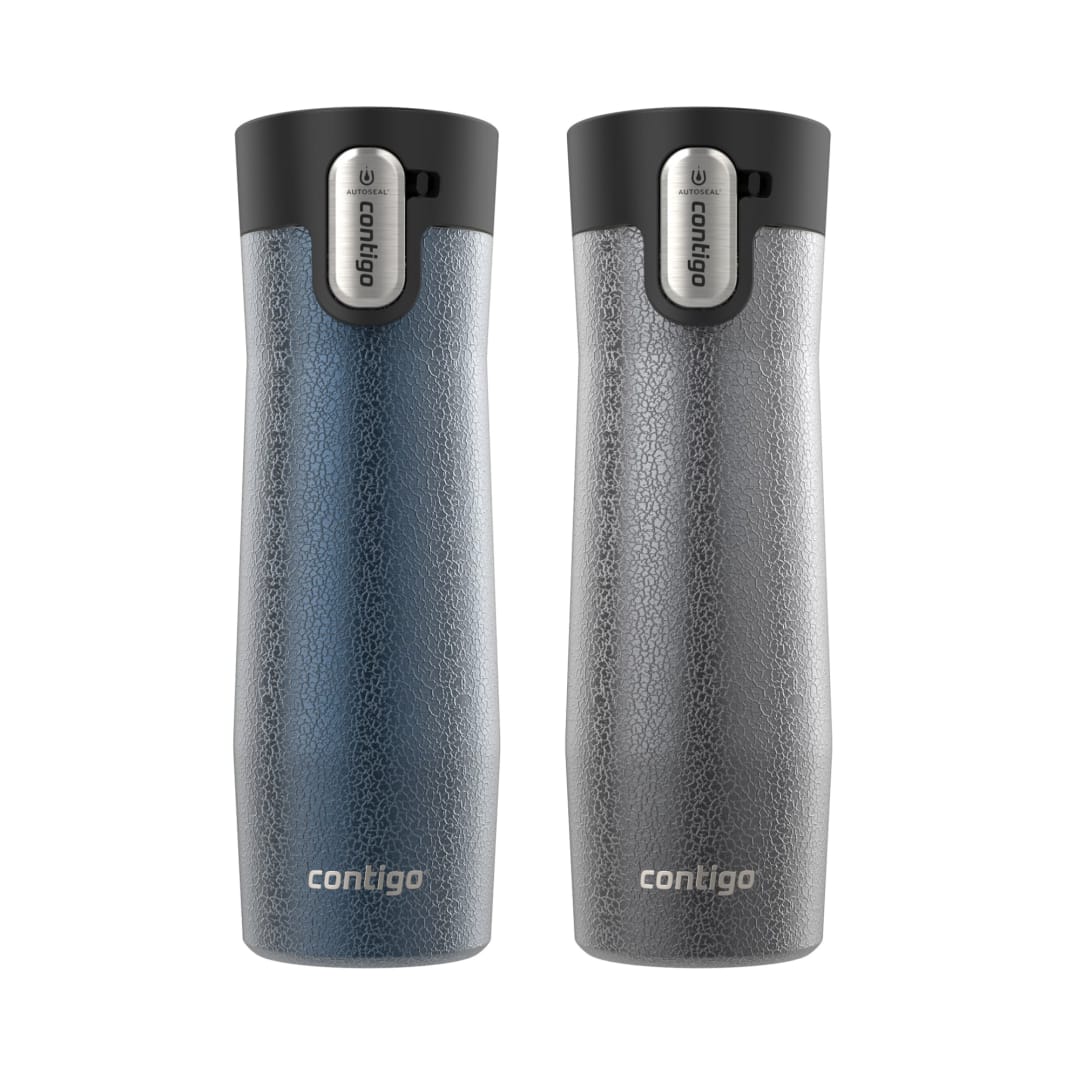 Contigo® AUTOSEAL® West Loop Vacuum-Insulated Stainless Steel Travel Mug with Easy-Clean Lid, 20 oz, 2-Pack
