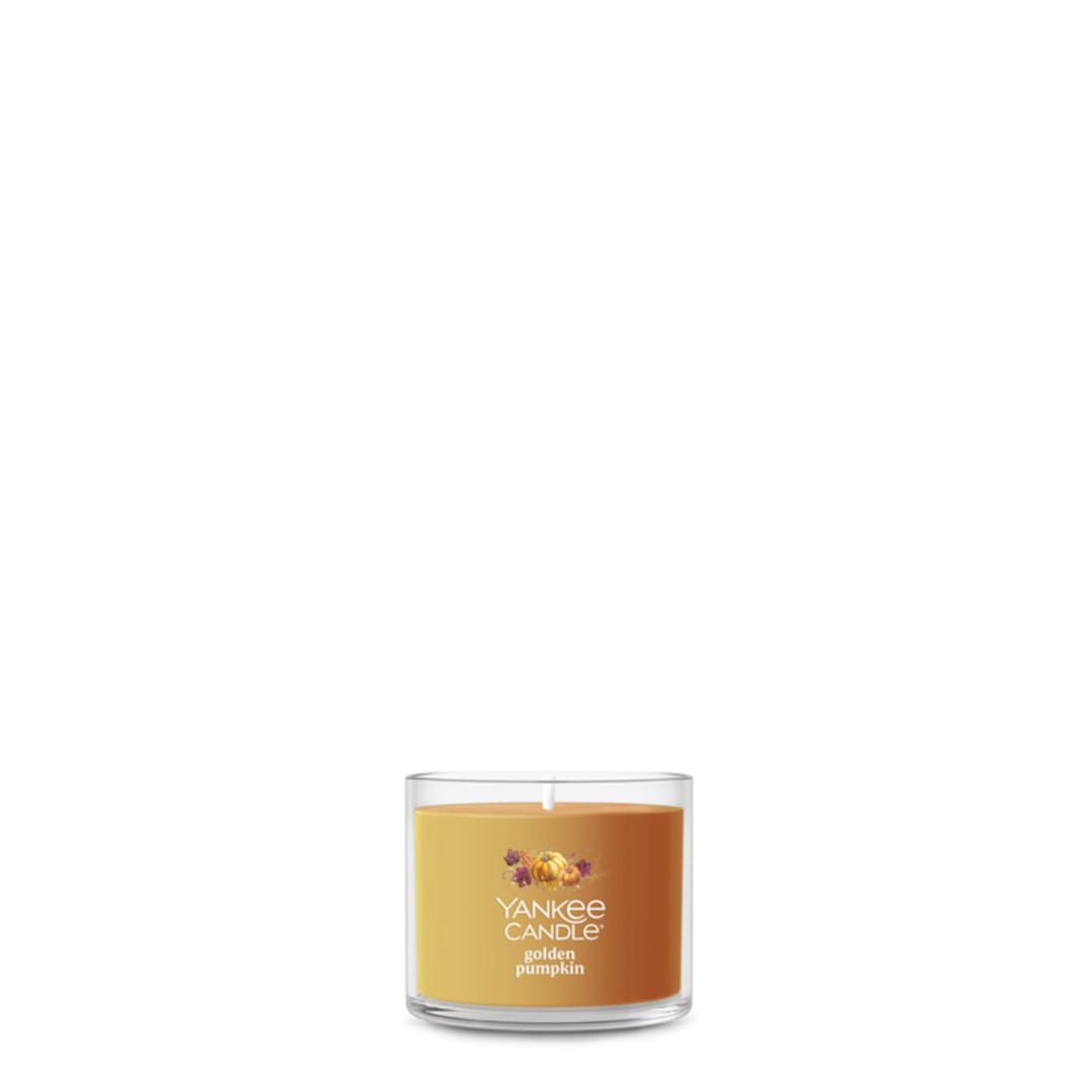 Yankee Candle Golden Pumpkin, 1.3 oz Yankee Candle® Minis with up to 10 Hour Burn Time