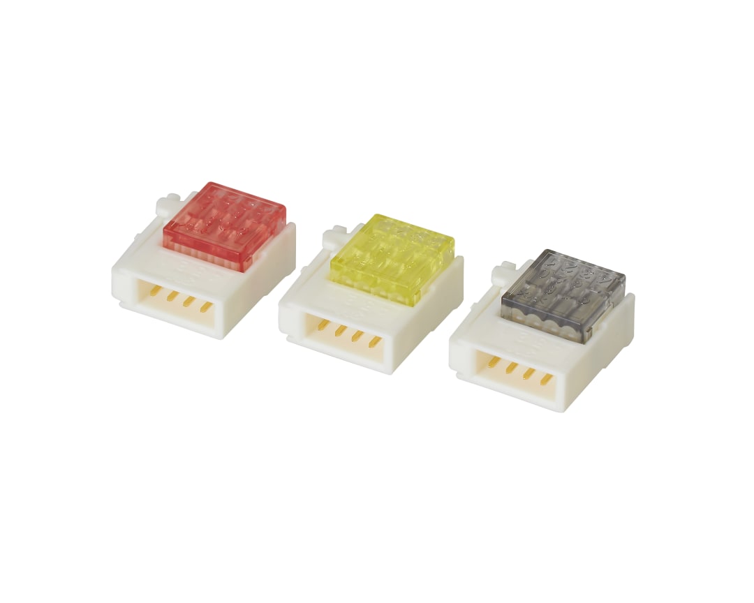 3M™ Mini-Clamp Plug 37A04-E121-W00 FL, Weiss/Rot, 100 Stück/Karton