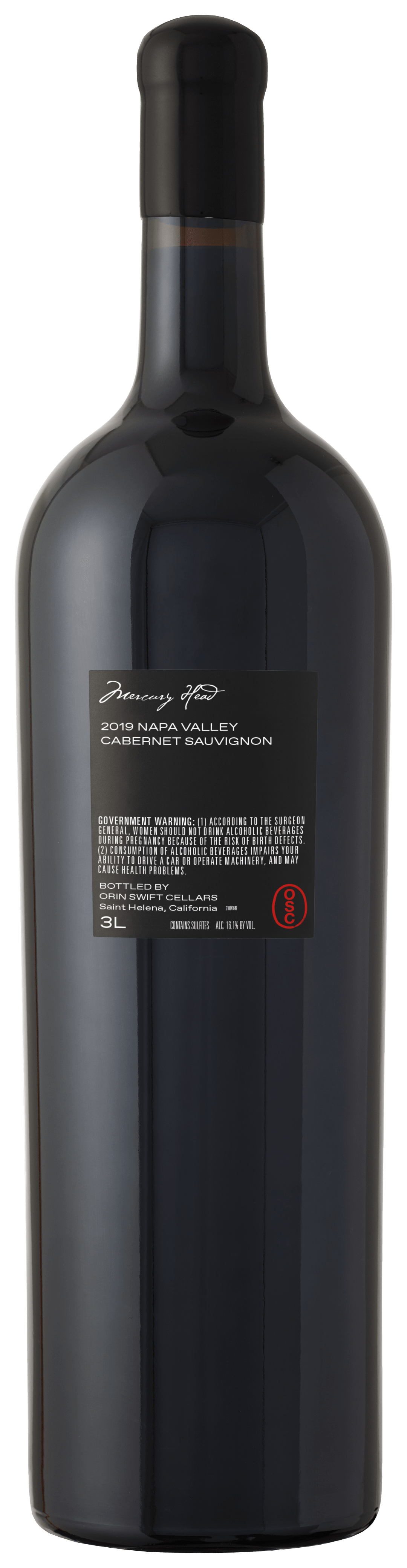 Orin Swift Mercury Head Cabernet Sauvignon Red Wine 3L