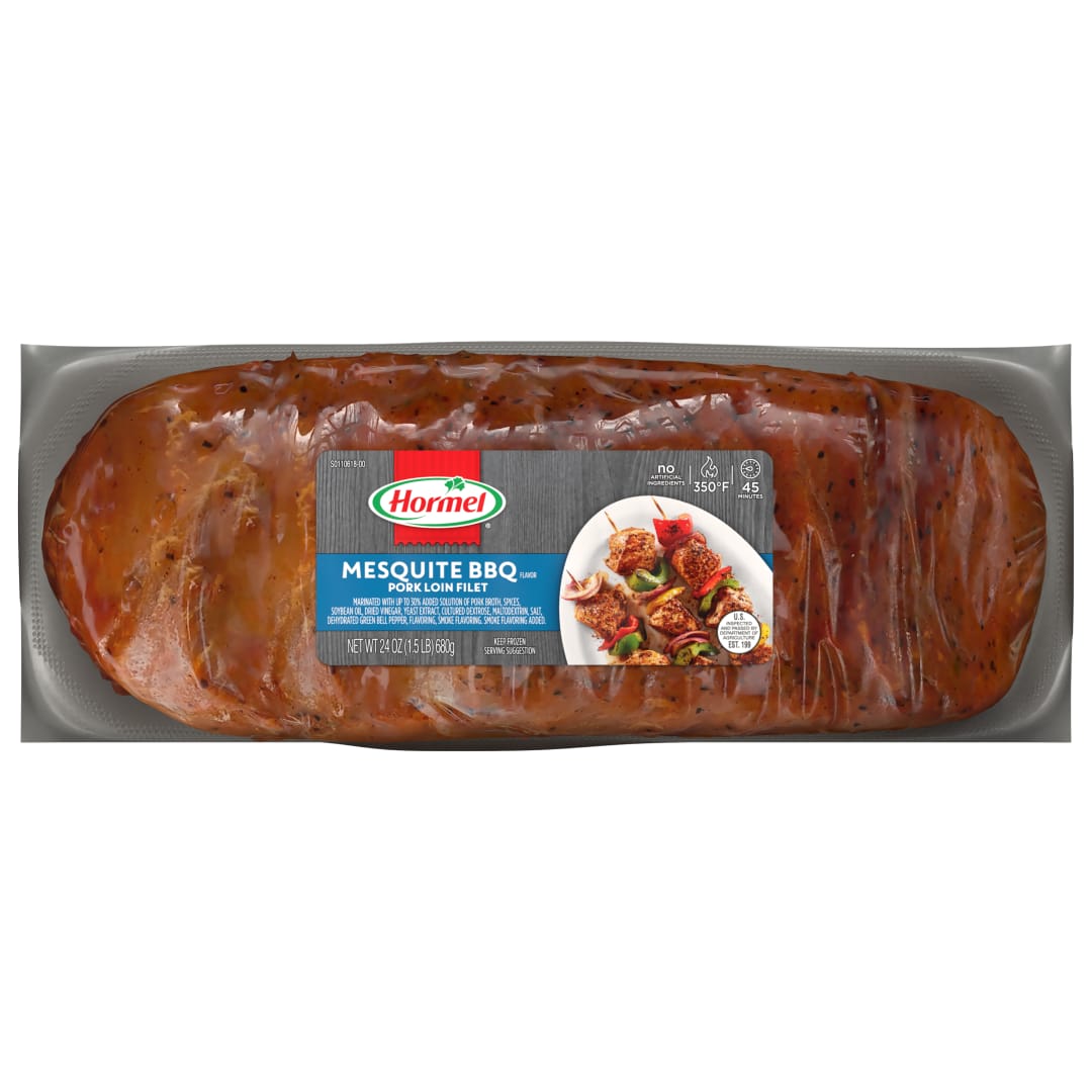 Always Tender Mesquite Barbecue Pork Loin Filet 1.5 lb FROZEN
