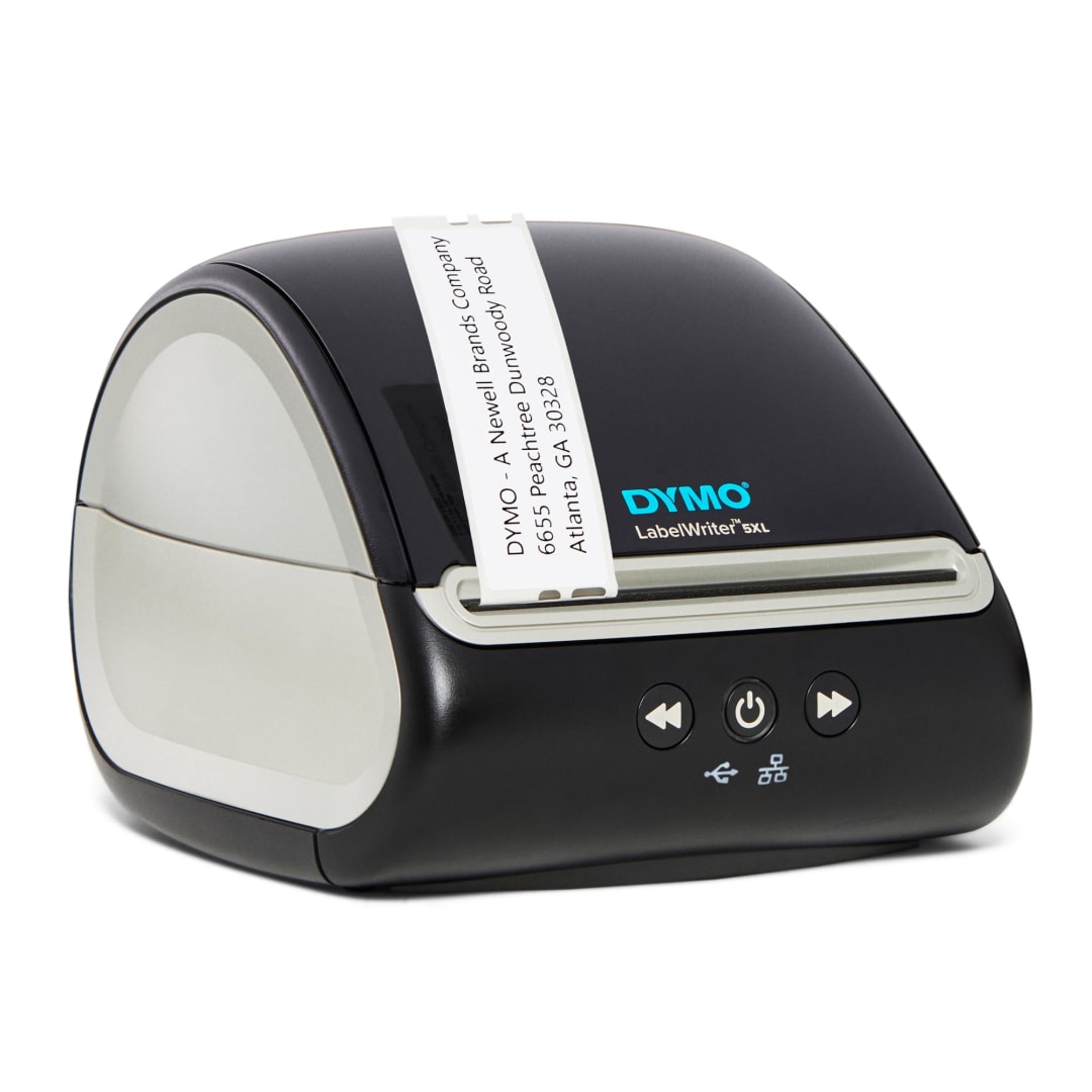 DYMO® LabelWriter™ 5XL Label Printer, Automatic Label Recognition™, Prints Extra-Wide Shipping Labels (UPS, FedEx, USPS®) from Amazon™, eBay®, Etsy™, Poshmark®, and More, Perfect for eCommerce Sellers