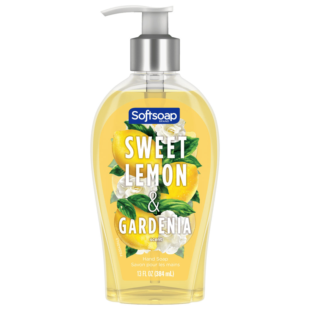 Softsoap Liquid Hand Soap, Sweet Lemon and Gardenia - 13 Fluid Ounce