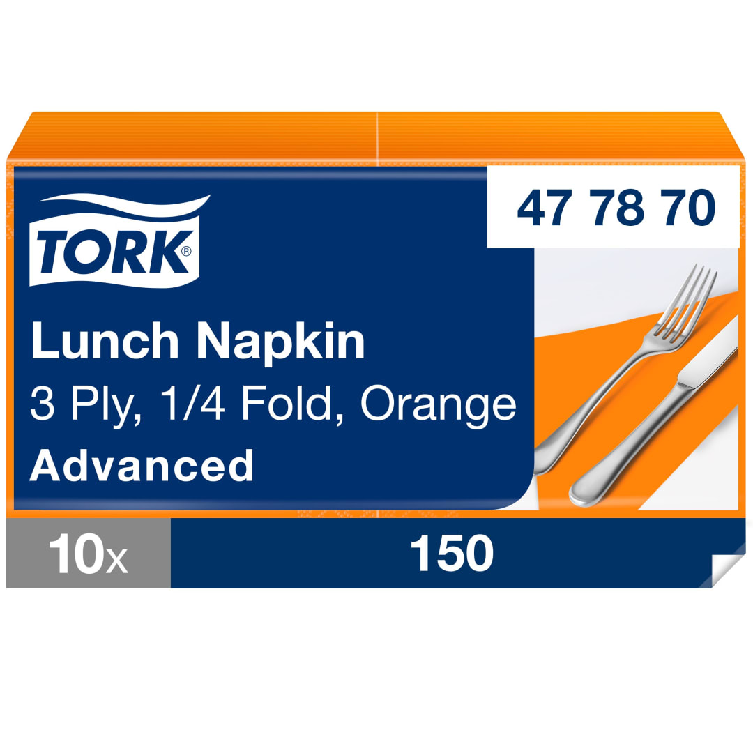 Tork Soft Orange Lunch Napkin
