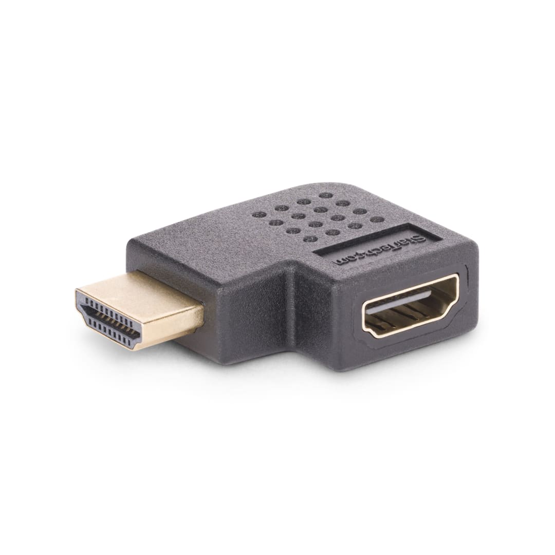 HDMI 2 0 Adapter Male to Female Right Angle Black