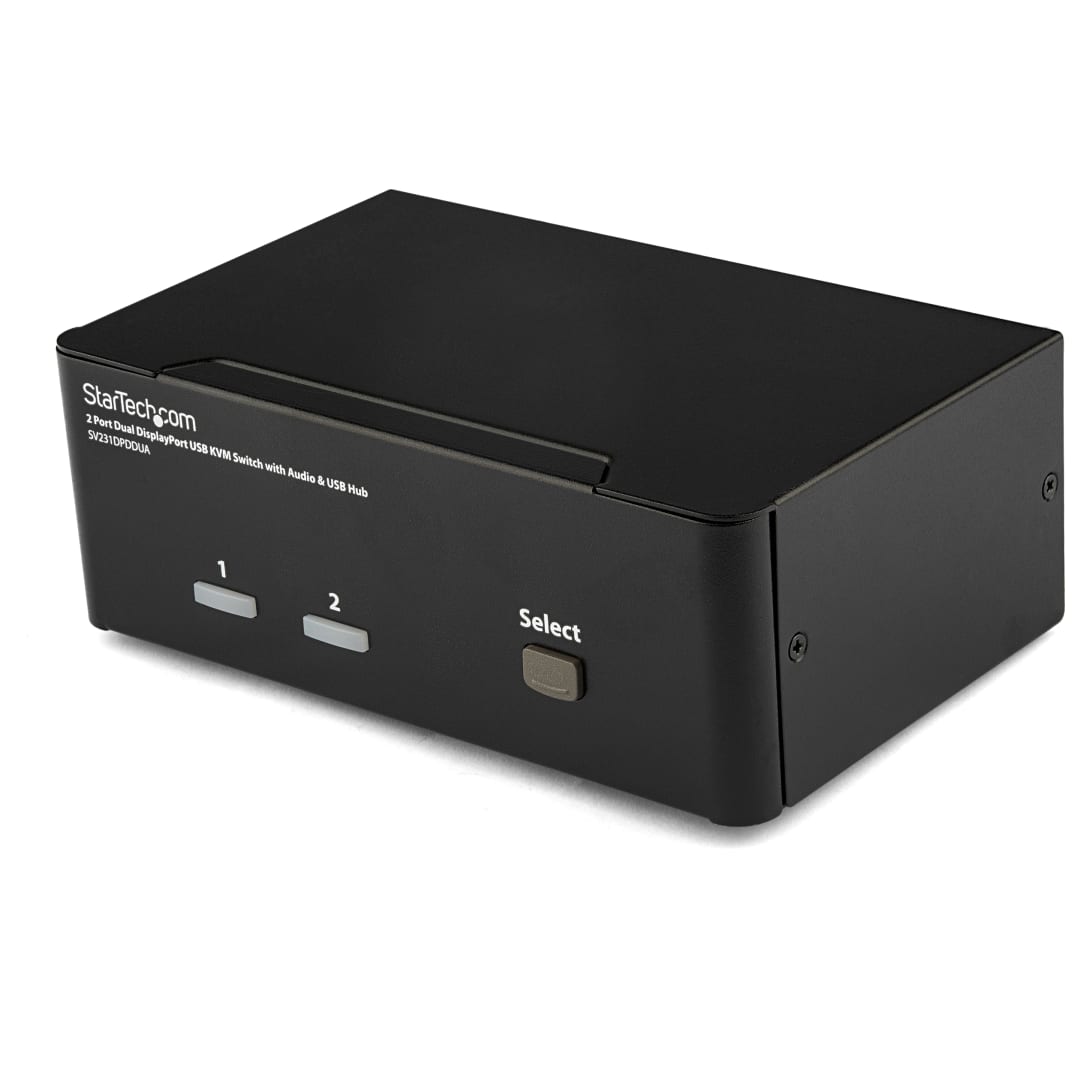 USB DisplayPort Dual Monitor KVM Switch