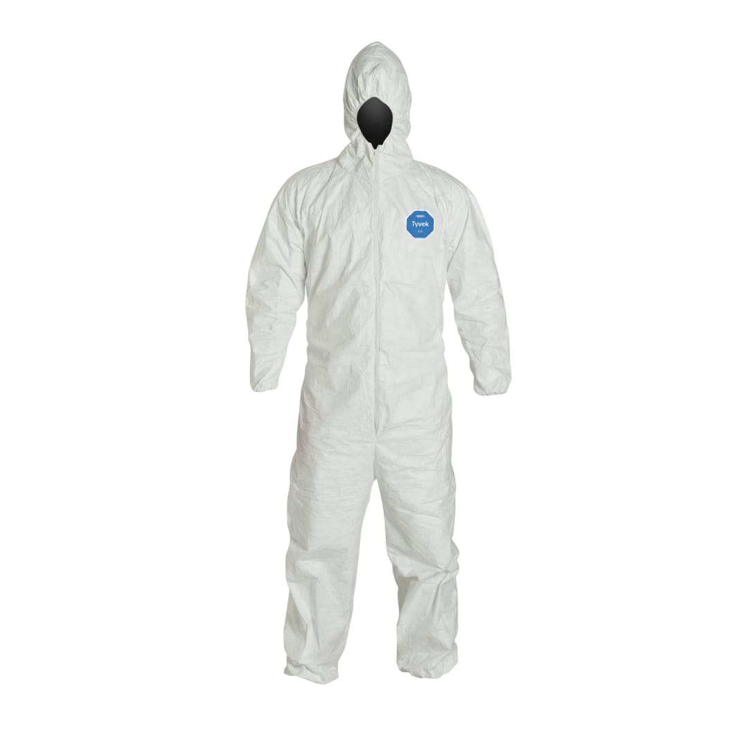 Tyvek® Disposable Coveralls with Hood, Large