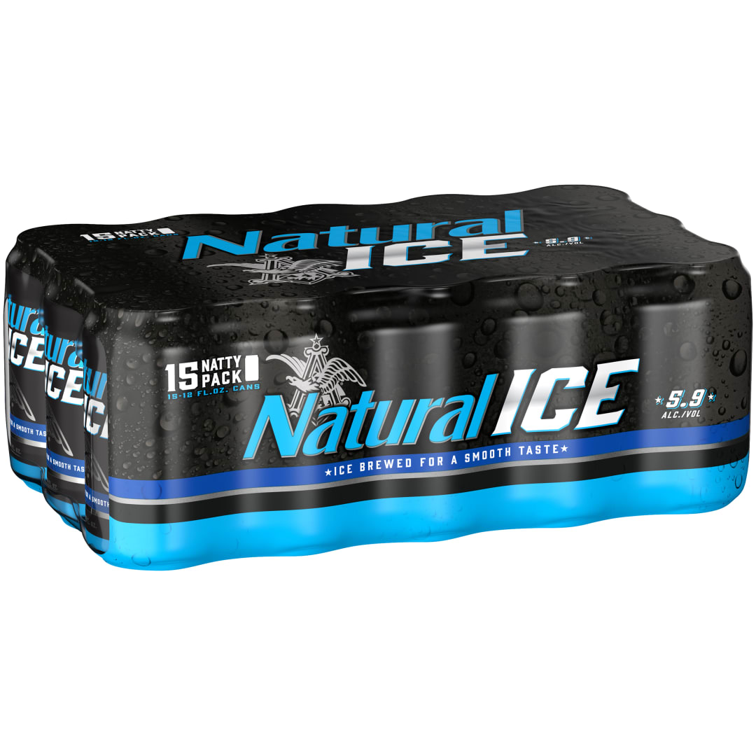 Natural Ice Beer, 15 Pack 12 fl. oz. Cans