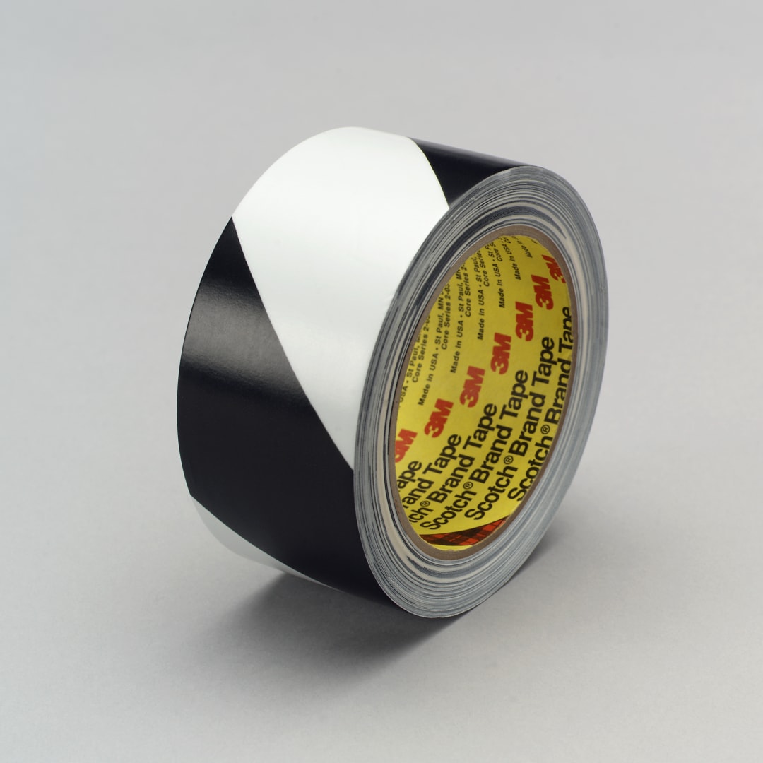 3M™ Safety Stripe Tape 5700, Black/White, 50 mm x 33 m, 0.14 mm