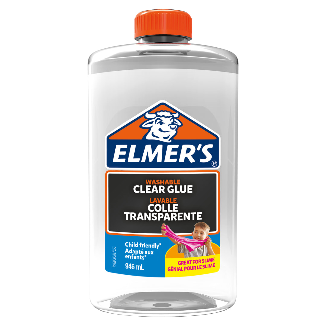 Elmer's pegamento transparentelavable y apto para niños de 946 ml; perfecto para hacer slime