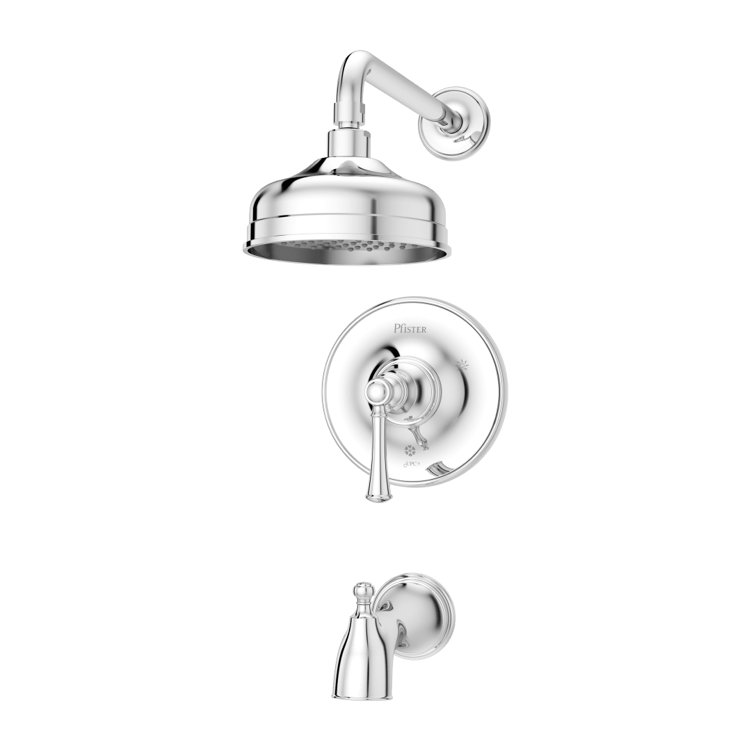 Tisbury 1-Handle Tub & Shower Trim in Polished Chrome