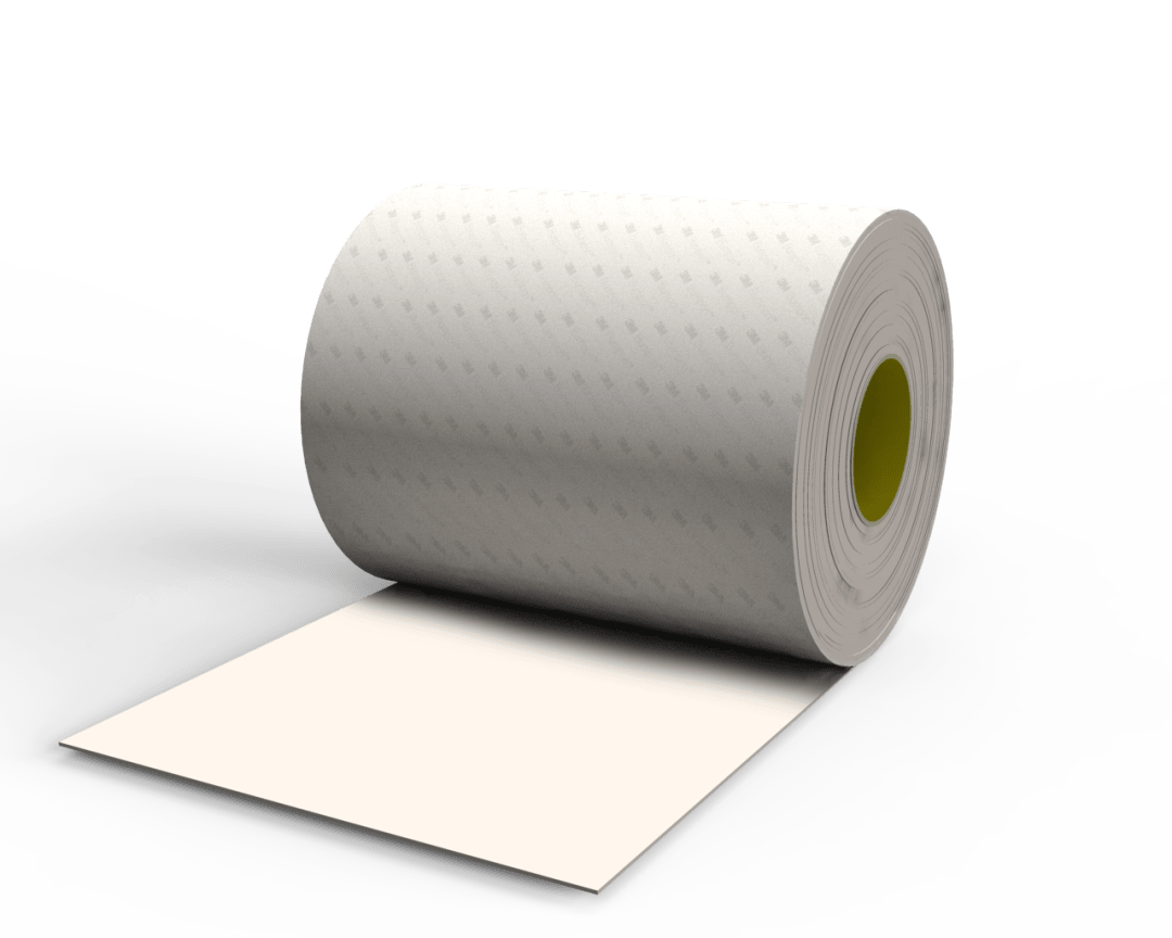 3M™ Bumpon™ SJ5832 Elastikpuffer Rollenware, Weiß, 114 mm x 66 m, 0,8 mm, Klebstoff Natur-Kautschuk R-30