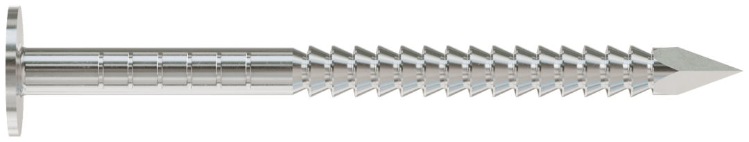 Simpson Strong-Tie S1010ARNB Roofing Nail, Annular Ring Shank — 3 in. x .131 in. Type 304 Stainless Steel (25 lb.)