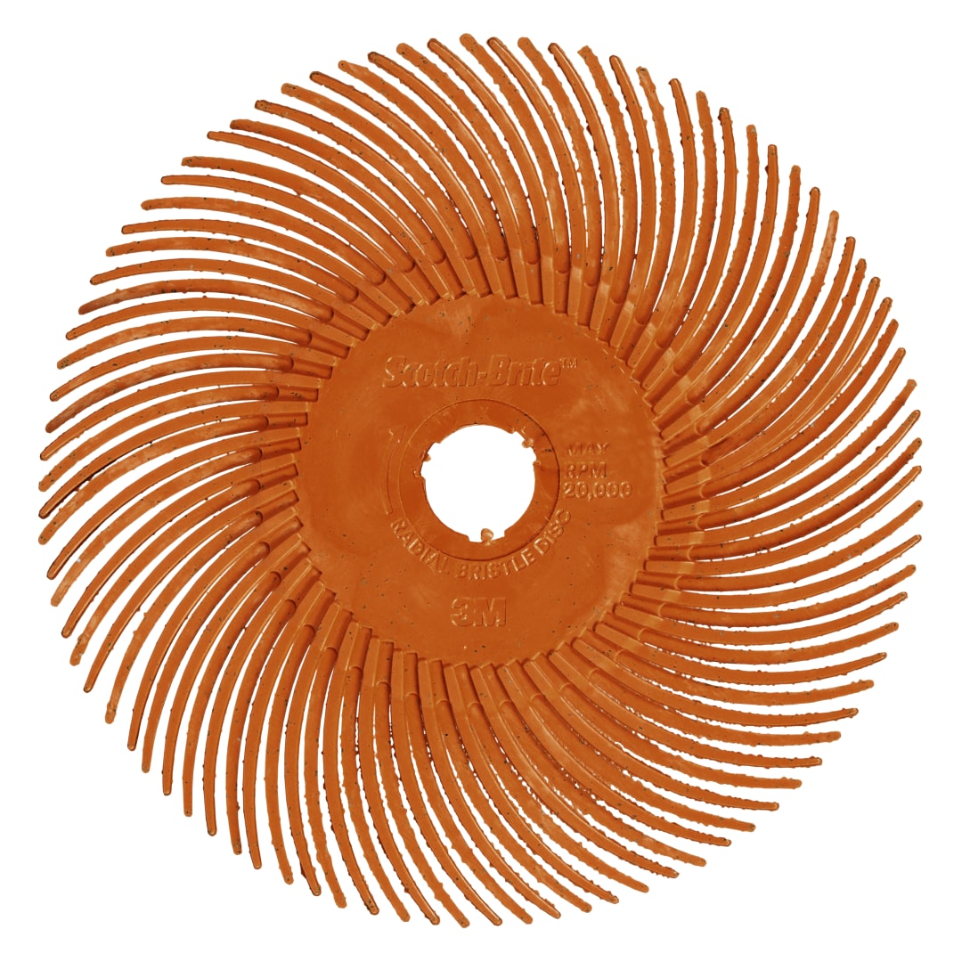 Scotch-Brite™ Hassas Radyal Bristle Fırça, PN-RB, 80+, 50,8 mm x 9,525 mm (2 inç x 3/8 inç), Tip C,