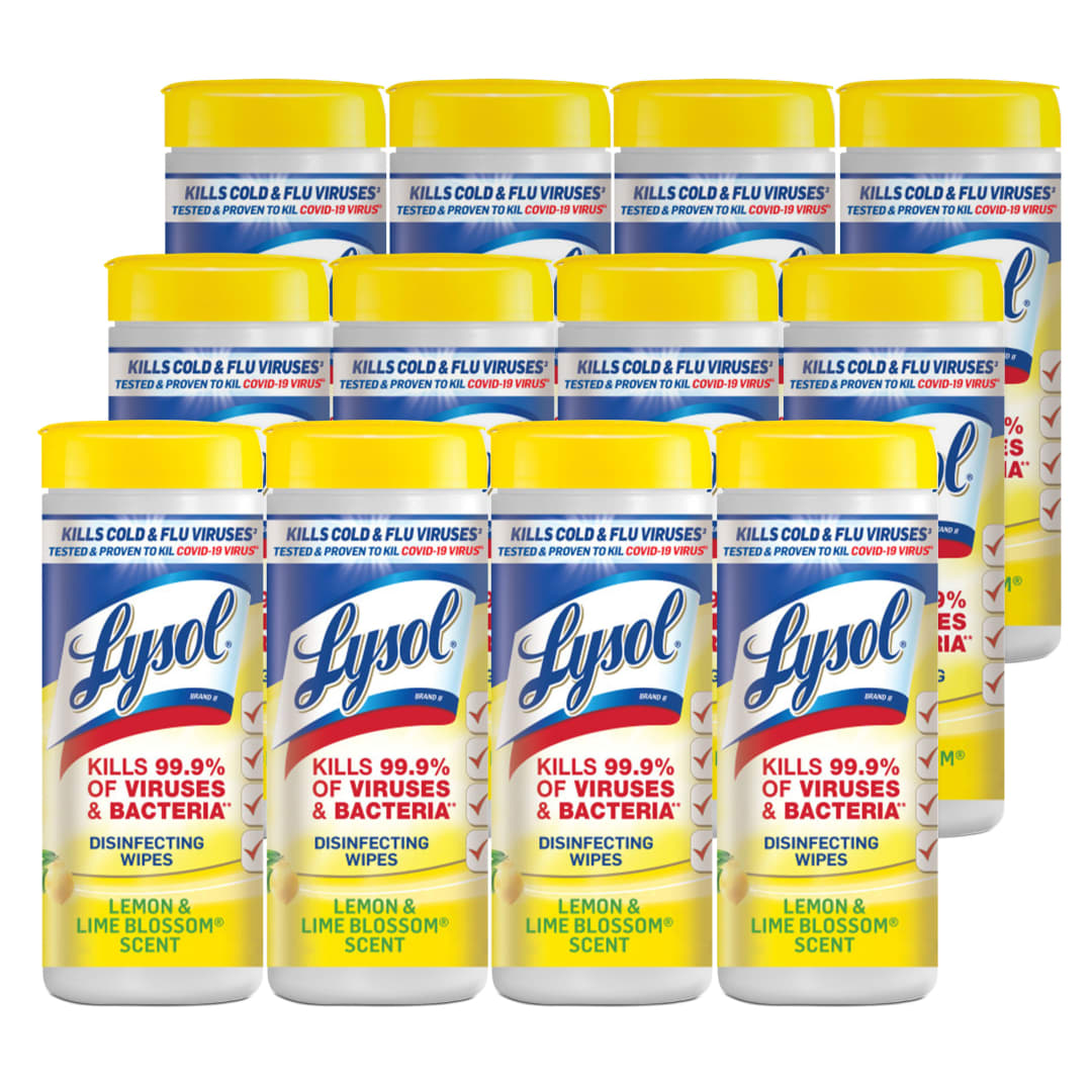 LYSOL® Disinfecting Wipes - Lemon & Lime Blossom® 12/35 ct.