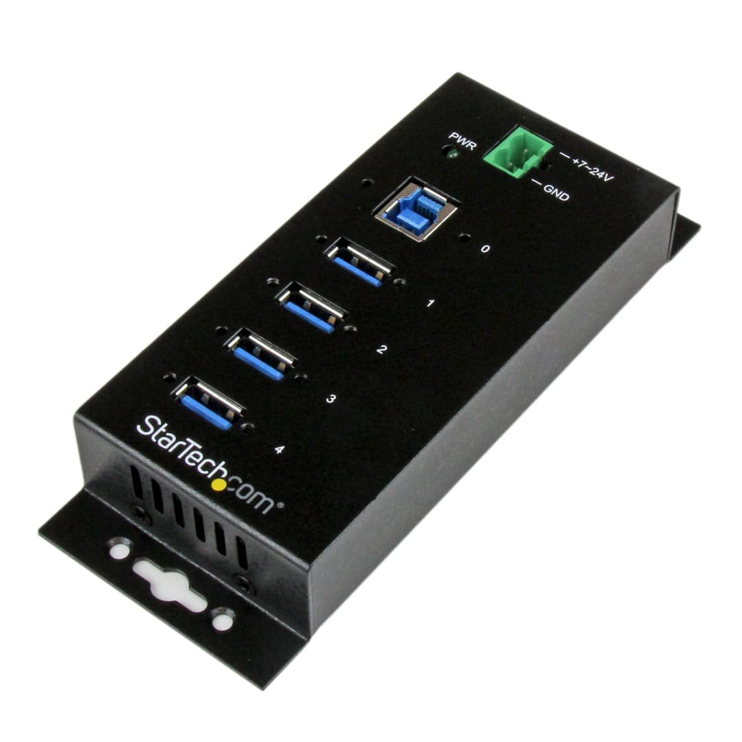 4Port USB 3 Hub-Metal USB Hub w/ Surge Protection