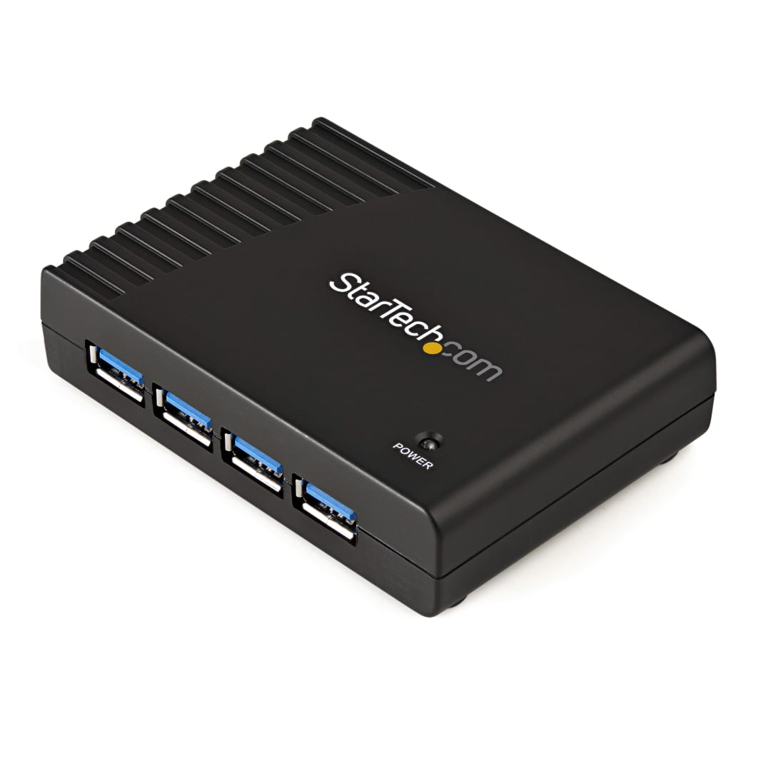 4 Port Black SuperSpeed USB 3 0 Hub
