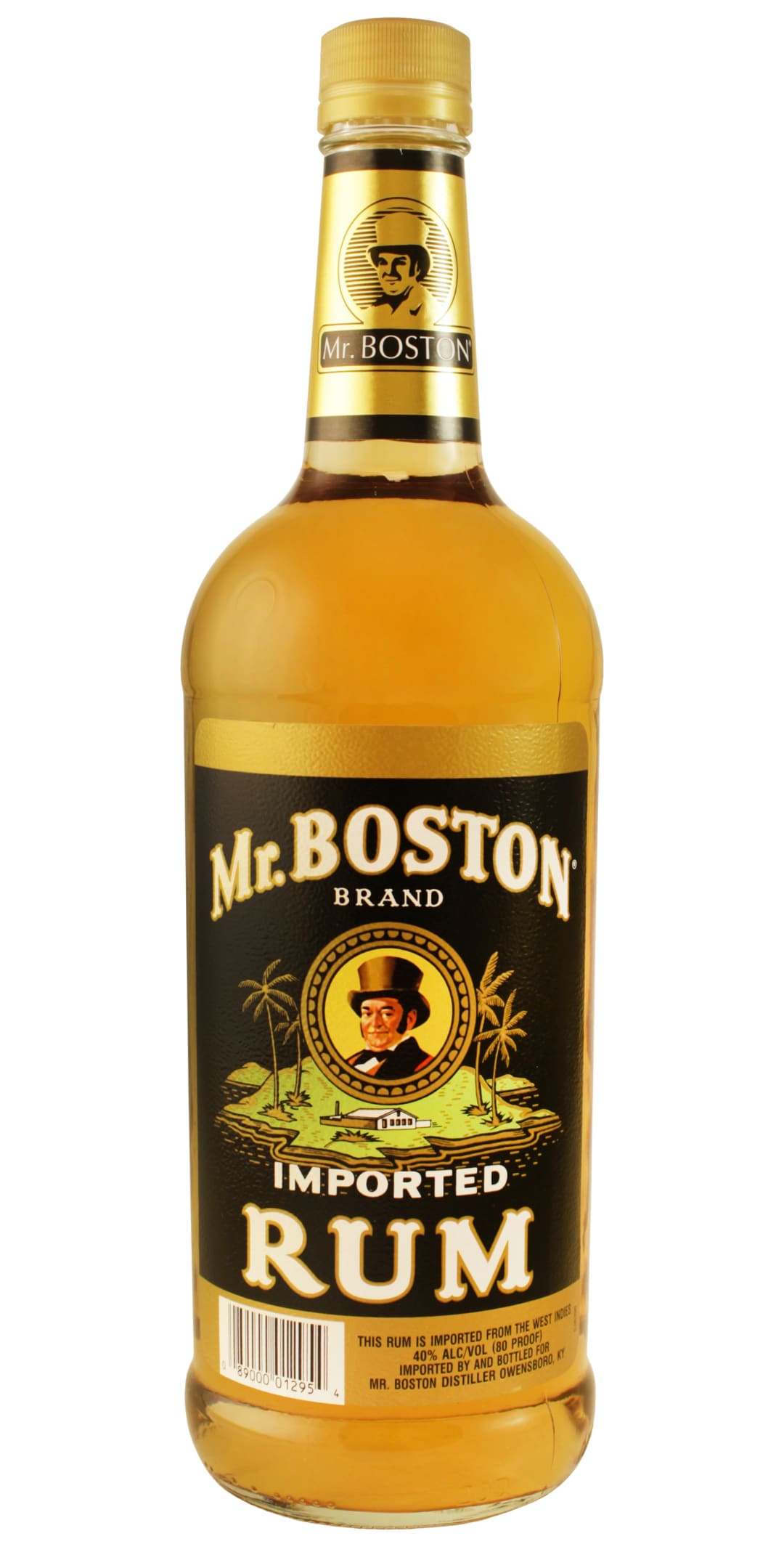 Mr. Boston Dark Rum 1l 80 Proof