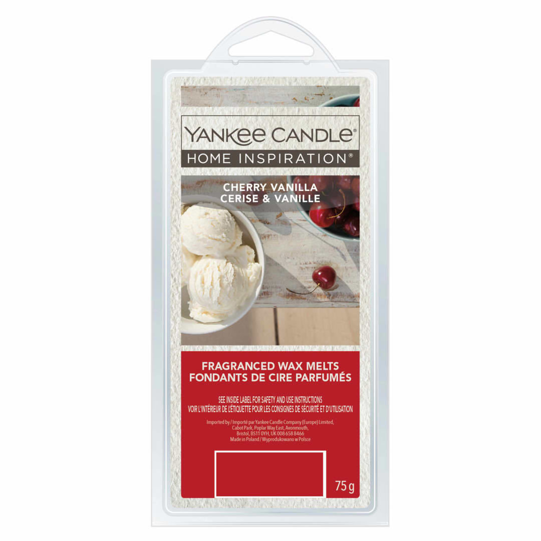 Yankee Candle® Home Inspiration Scented Wax Melts | Cherry Vanilla Wax Melts | Up to 4 Hours of Fragrance | 6 Count