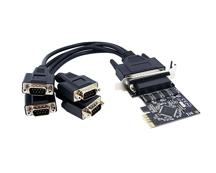 DB9 PCI Express Serial Adapter Card w/ 16550 UART