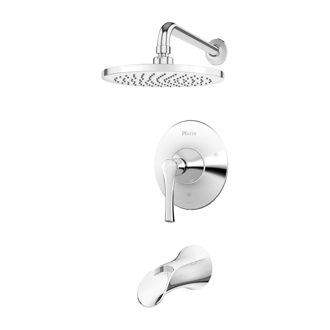 Rhen 1-Handle Tub & Shower Trim in Polished Chrome