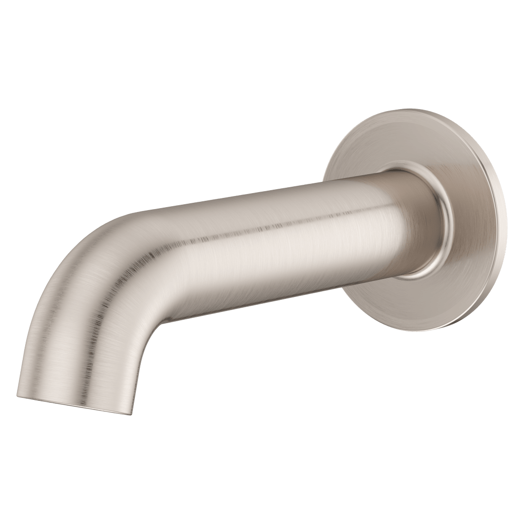 Rounded Non-Diverting Tub Spout in PVD Brushed Nickel