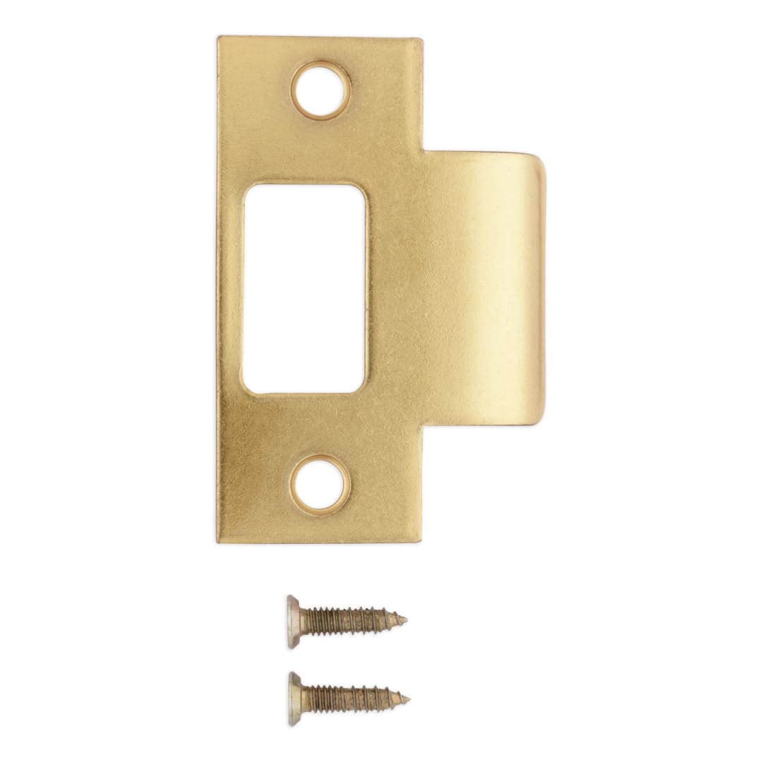 T-Strike for Knob/Lever/Gatelatch in Polished Brass Finish