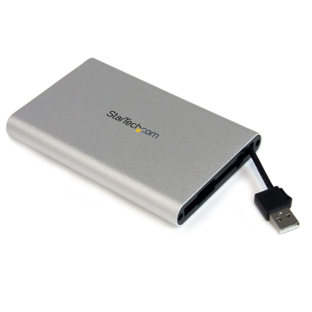 SATA Hard Drive Enclosure w/ Built in USB cable