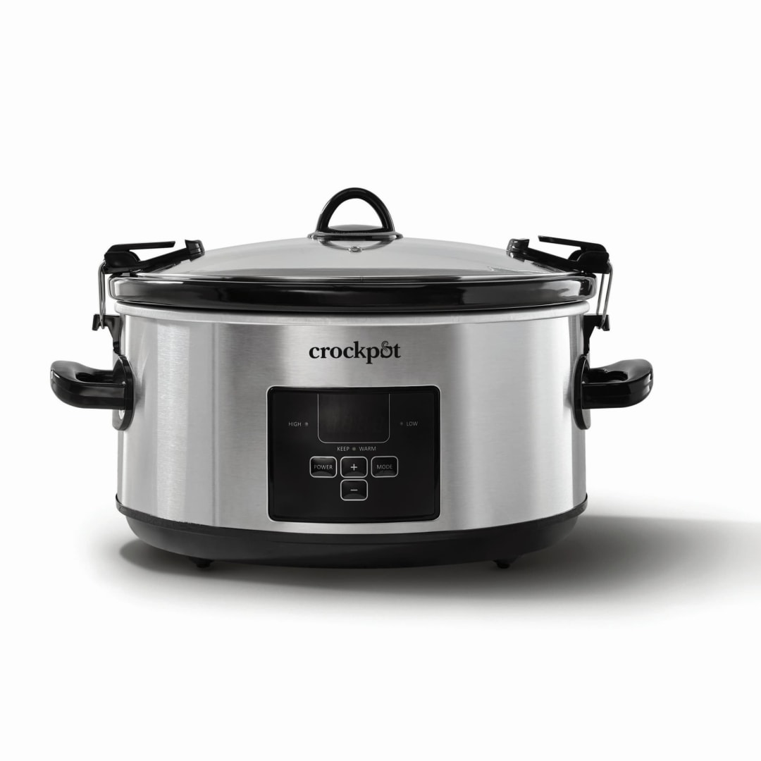 Crockpot® 7-Quart Programmable Slow Cooker with Digital Countdown Timer, Polished Platinum